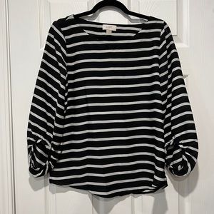 Black & White Striped Blouse